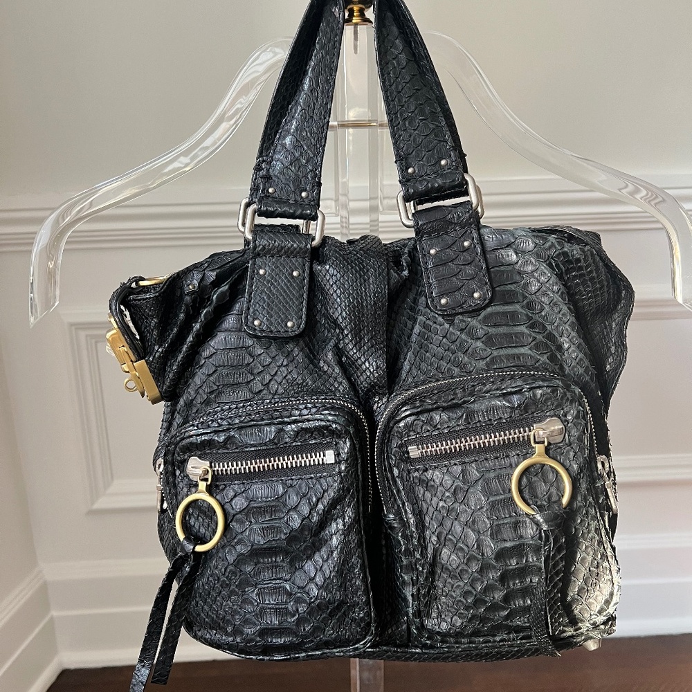 Authentic Chloé Rare Python Satchel | Made in Italy| Discontinued edition